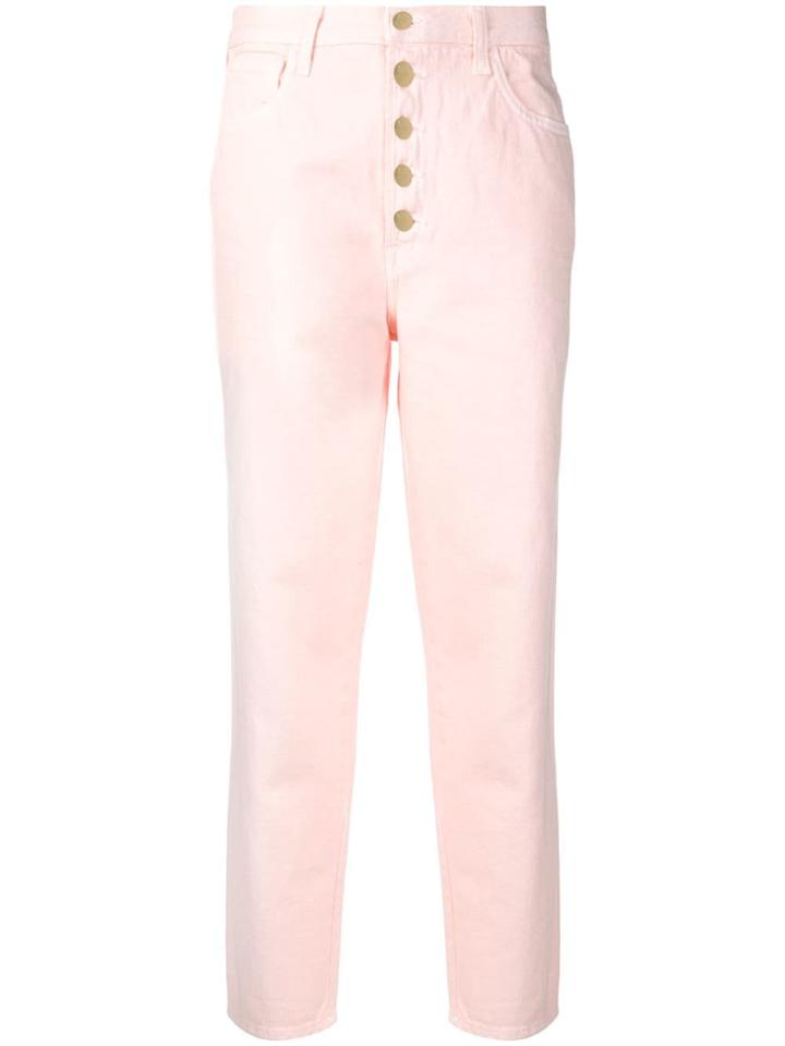 J Brand Heather Mum Jeans - Pink