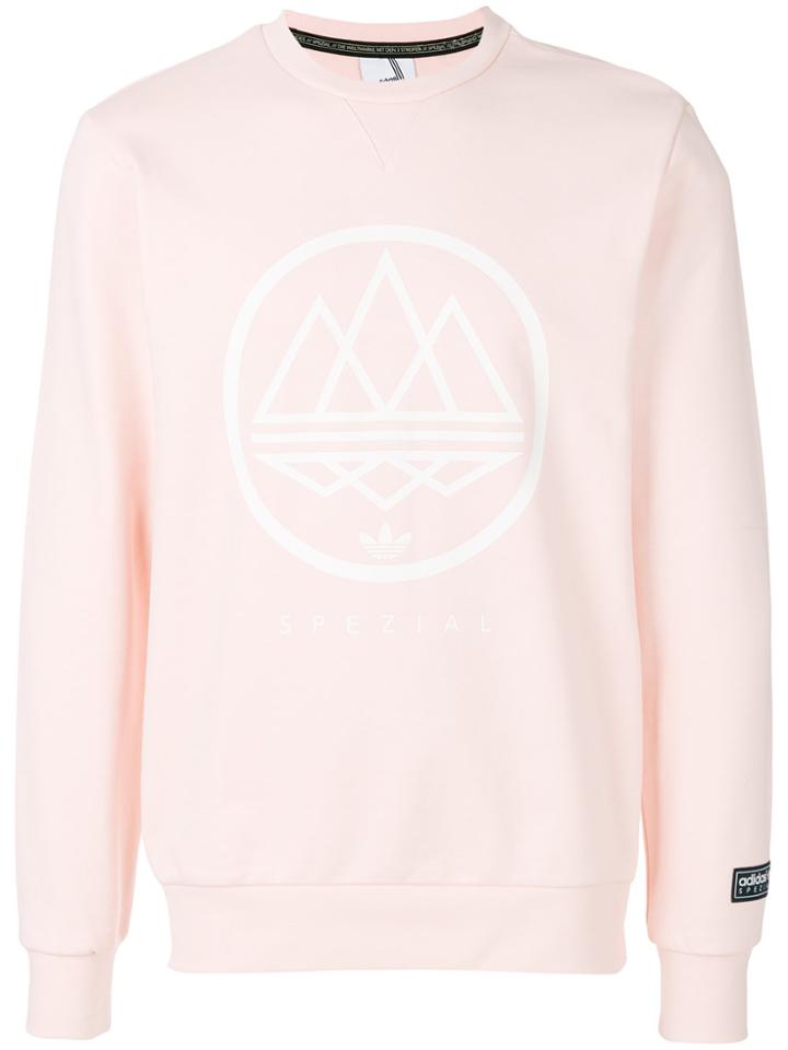 Adidas Adidas Originals Mod Trefoil Sweatshirt - Pink & Purple