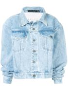 Pony Stone Acid Ash Denim Jacket - Blue