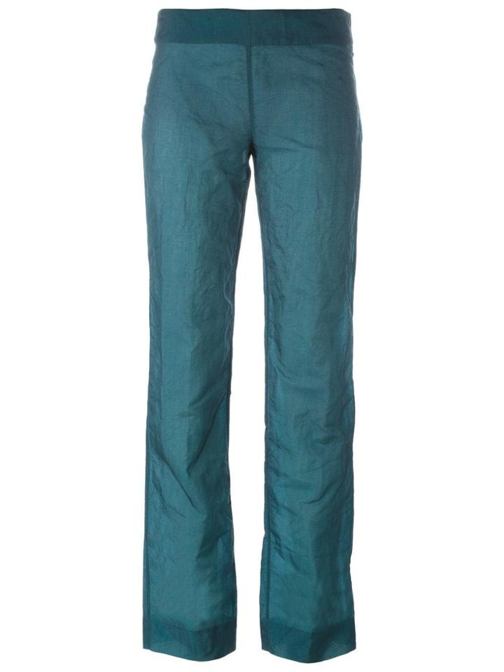 Romeo Gigli Pre-owned Straight Leg Trousers - Blue