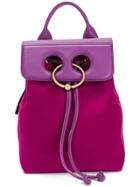 Jw Anderson Mini Pierce Backpack - Pink & Purple