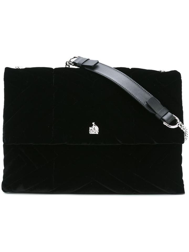 Lanvin 'sugar' Shoulder Bag, Women's, Black, Viscose/lamb Skin
