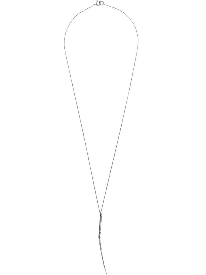 Chin Teo Hammered Long-line Necklace - Metallic