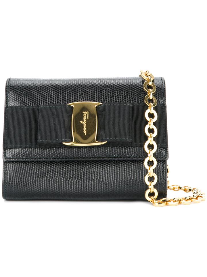 Salvatore Ferragamo Vintage Vara Two-way Shoulder Bag - Black
