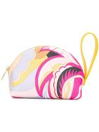 Emilio Pucci Pink Acapulco Print Cosmetic Pouch