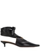 Petar Petrov Tie Fastening Mules - Black
