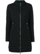 Moncler Long Quilted Jacket - Black