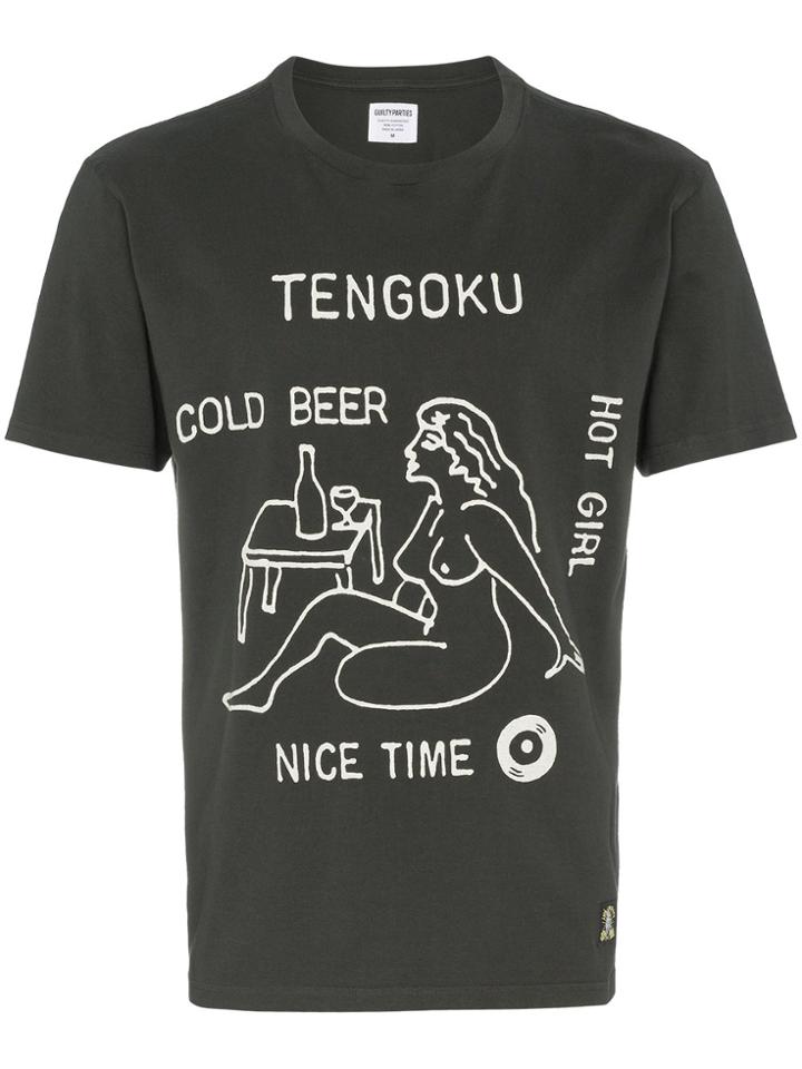 Wacko Maria Cold Beer Crewneck T Shirt - Black