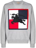 Burberry Logo Print Sweatshirt - Grey