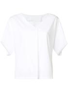 Guild Prime Draped-sleeve V-neck T-shirt - White