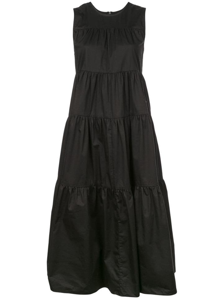 Co Flared Midi Dress - Black