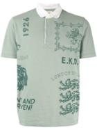 Kent & Curwen Lion Print Polo Shirt - Green