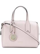 Emporio Armani Charm-detail Satchel - Pink & Purple