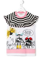 Fendi Kids Monster Robot T-shirt, Toddler Unisex, Size: 2 Yrs, White, Cotton/spandex/elastane