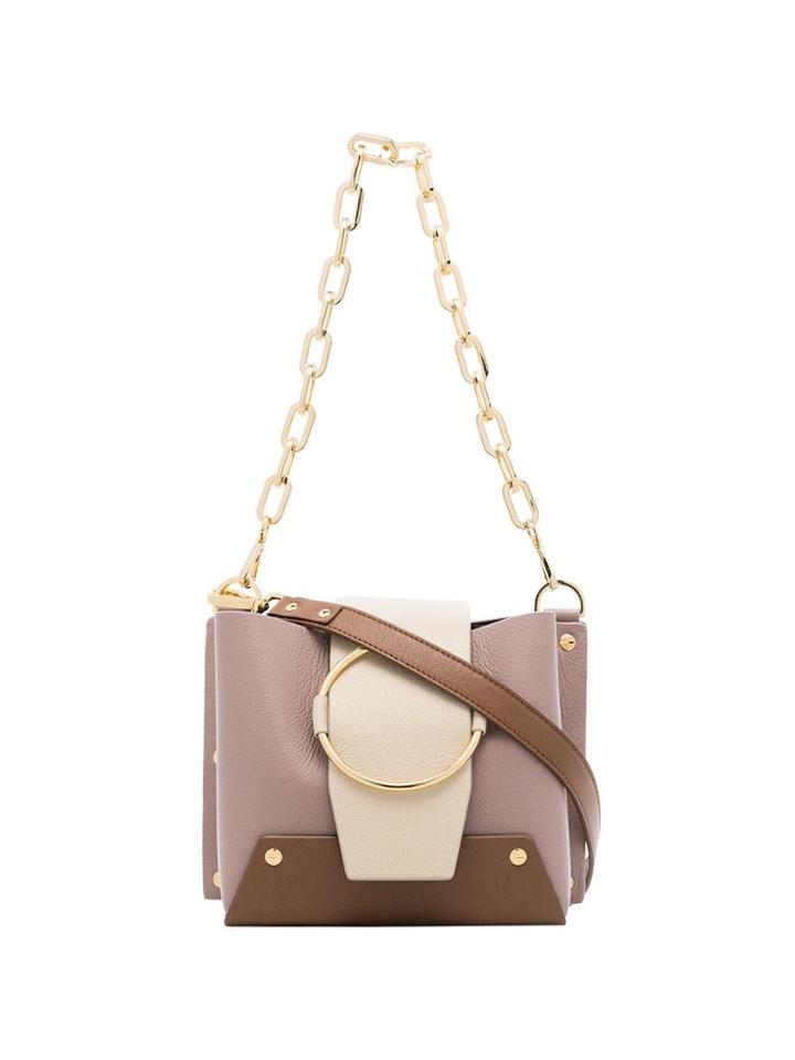 Yuzefi Purple Delila Leather Cross Body Bag - Pink