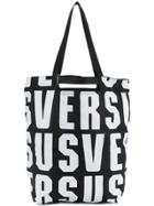 Versus Lettering Dual-carry Tote - Black