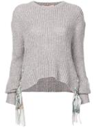 Brock Collection Ribbed Knit Sweater - Grey