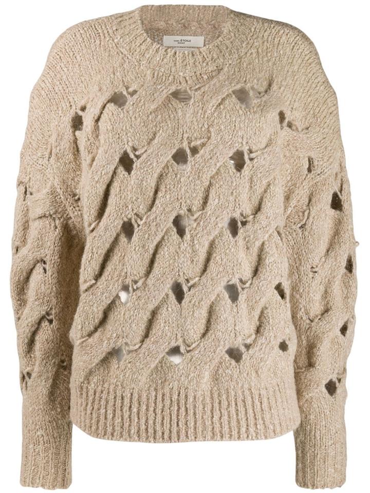 Isabel Marant Étoile Chunky Interlock-knit Jumper - Neutrals