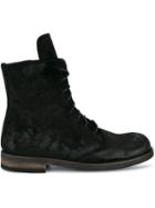 Ann Demeulemeester Suede Creased Boots - Black
