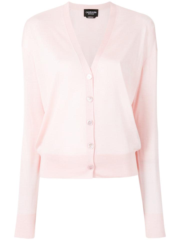 Calvin Klein 205w39nyc V-neck Cardigan - Pink & Purple