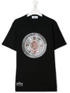 Stone Island Junior Earth Logo T-shirt - Black
