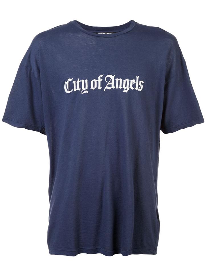 Adaptation Cashmere Printed T-shirt - Blue
