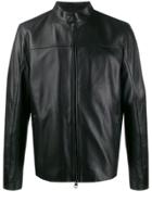 Michael Kors Collection Zip-front Leather Jacket - Black
