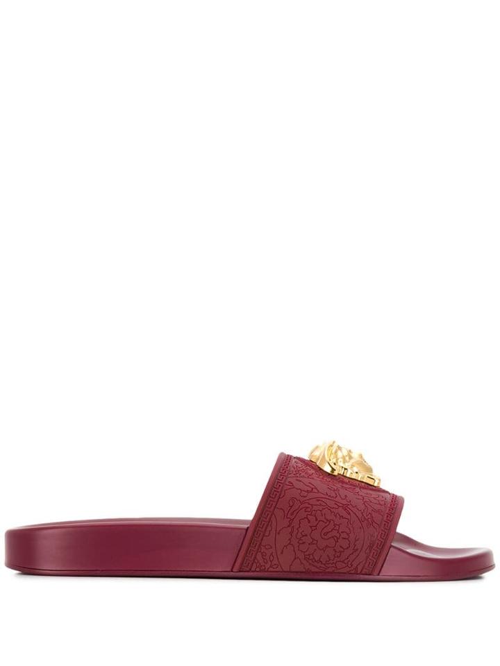 Versace Medusa Logo Slides - Red