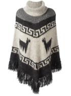 P.a.r.o.s.h. Llama Knitted Cape, Women's, Size: Medium, Acrylic/alpaca/polyamide