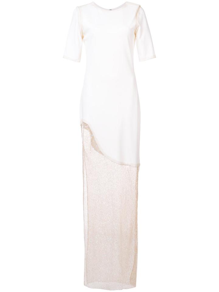 Haney - Amal Dress - Women - Spandex/elastane/viscose/sequin - 6, White, Spandex/elastane/viscose/sequin