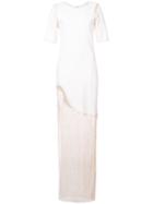 Haney - Amal Dress - Women - Spandex/elastane/viscose/sequin - 6, White, Spandex/elastane/viscose/sequin