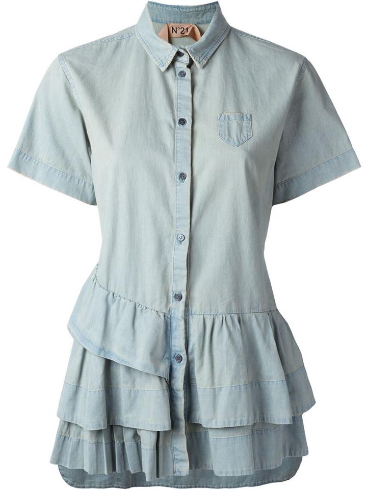 No21 Ruffle Hem Shirt