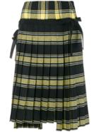 Ermanno Scervino Uneven Hem Pleated Skirt - Black