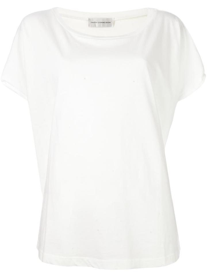 Faith Connexion Cropped T-shirt, Women's, Size: Xs, White, Cotton