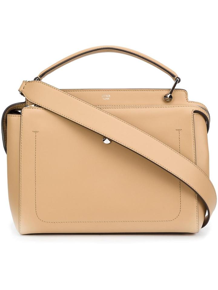 Fendi 'dotcom' Tote - Nude & Neutrals