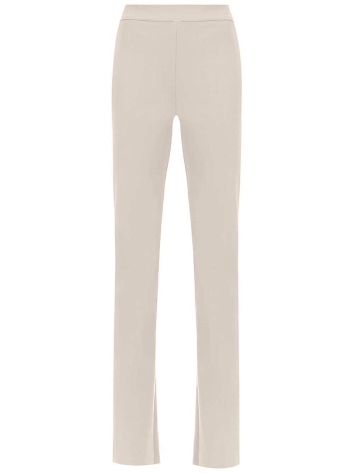Gloria Coelho High Waist Flared Pants - Nude & Neutrals