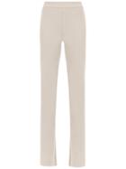 Gloria Coelho High Waist Flared Pants - Nude & Neutrals