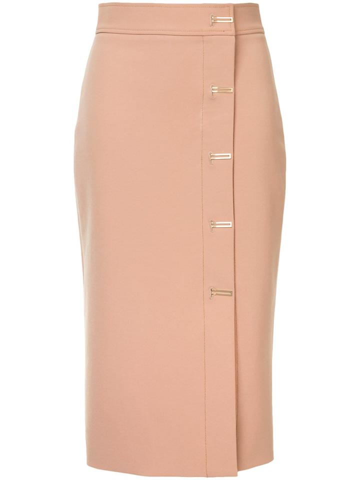 Dion Lee Hook Fastening Pencil Skirt - Brown