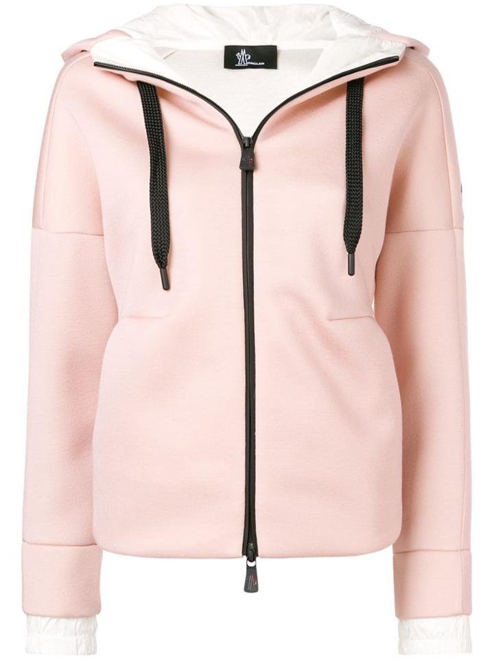 Moncler Grenoble Zipped Hoodie - Pink