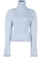 Jacquemus Oversized Shoulder Jumper, Women's, Size: 34, Blue, Wool