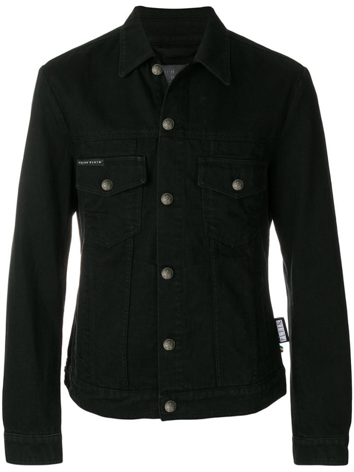 Philipp Plein Queens Denim Jacket - Black