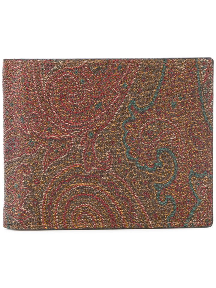 Etro Patterned Wallet - Brown