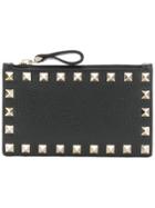 Valentino Small Valentino Garavani Rockstud Wallet - Black