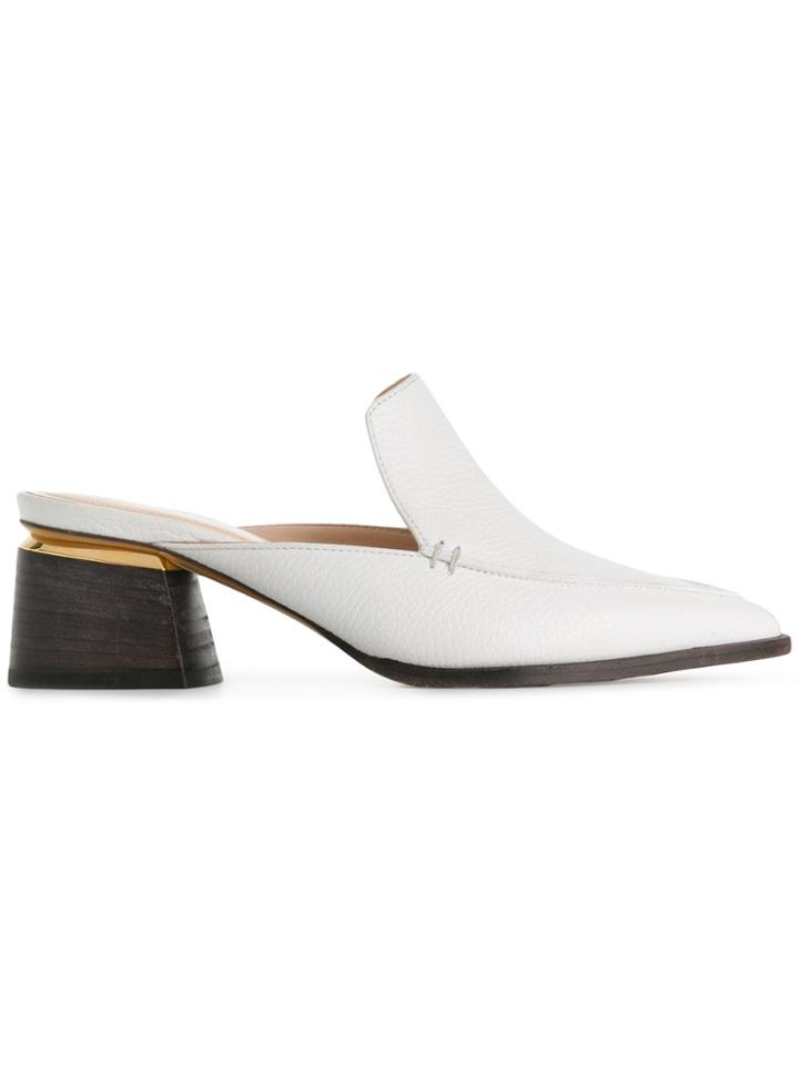 Nicholas Kirkwood 55mm Beya Mules - White