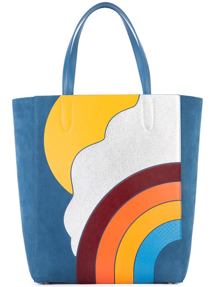 Anya Hindmarch Silver Cloud Ebury Tote - Blue