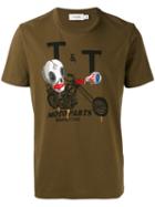 Coach Graphic Print T-shirt, Men's, Size: Small, Green, Cotton