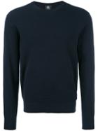 Ps By Paul Smith Crew Neck Jumper, Men's, Size: Medium, Blue, Cotton/nylon