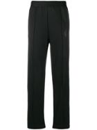Roberto Cavalli Leopard-print Panel Track Pants - Black