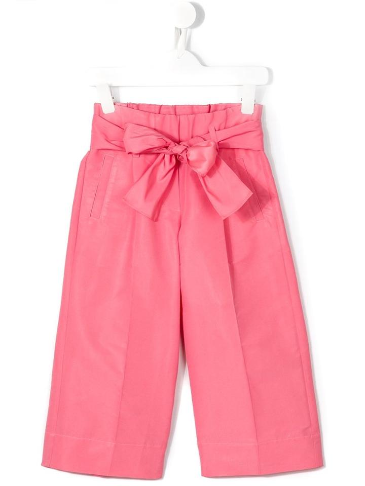 Simonetta Tie Fastening Trousers, Girl's, Size: 8 Yrs, Pink/purple