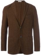 Boglioli Two Button Blazer, Men's, Size: 48, Brown, Cotton/spandex/elastane/cupro